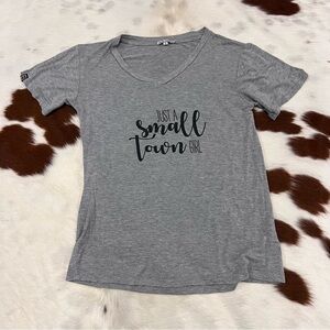 Gray Small Town Girl T-Shirt